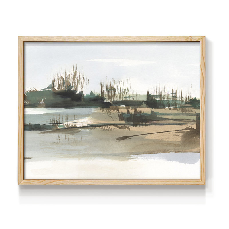 Marsh Reeds IV -Framed Print - Restickable, Natural, 11" H x 14" W