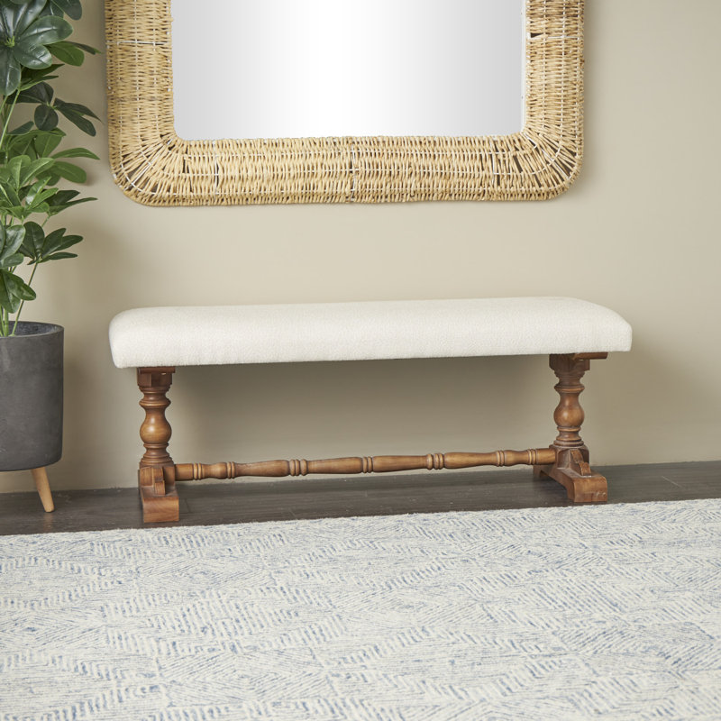 Ronnay Genuine Leather Bench