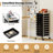 Rolling Storage Cart with Chrome Plated Metal Frame & Lockable Universal Wheels Black-1805911232