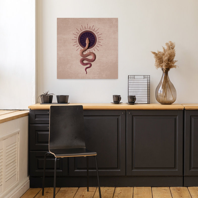 Serpent Radiance by Emel Tunaboylu - Wrapped Canvas Print, 45.72 cm H x 45.72 cm W