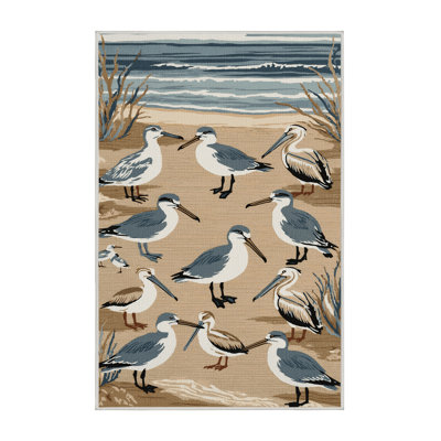  Tapis nautique lavable oiseaux de plage