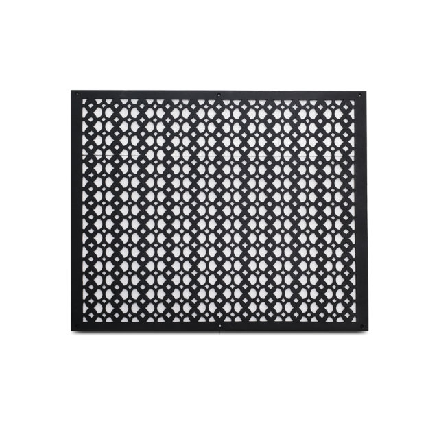 Grille murale en fonte d'aluminium, Noir