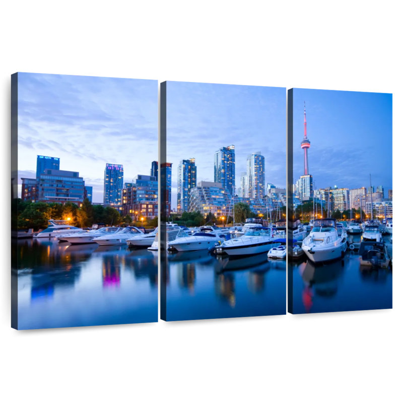 Sireci Toronto Waterfront Blue Hour, 32" H x 50" W