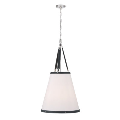 Libby Langdon Caine 18'' Polished Nickel Pendant