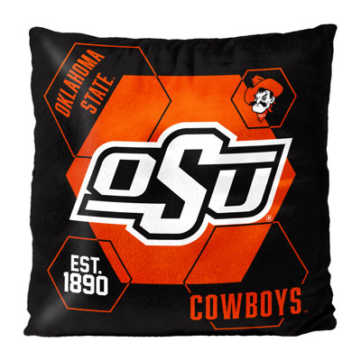 Northwest Ncaa Oklahoma State Connector Velvet Reverse College Pillow, 16x16 Inches