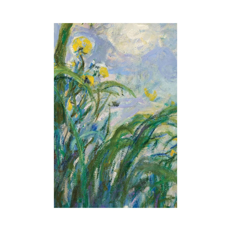 The Yellow Iris by Claude Monet - Wrapped Canvas Painting, 20.32 cm H x 30.48 cm W