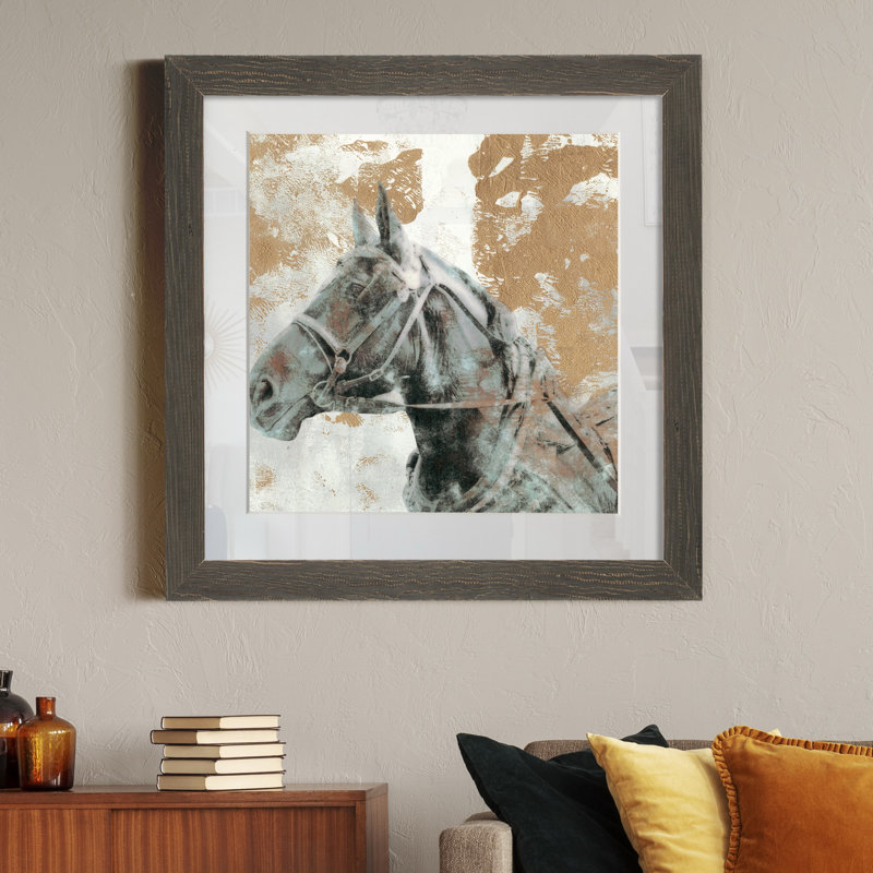 Reproduction d’art graphique sur papier encadrée, Cadre noir, H 31,5 po x l 31,5 po x P 1,5 po