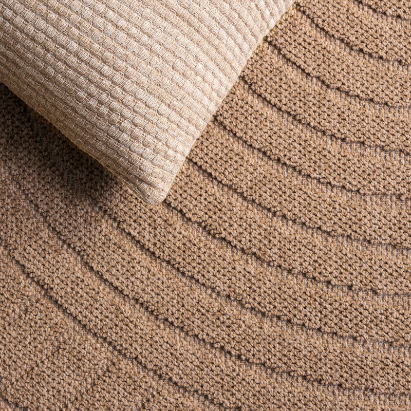 Texture Faux Sisal Performance Abstract Indoor Rug, 4'-0" x 6'-0" Rectangle