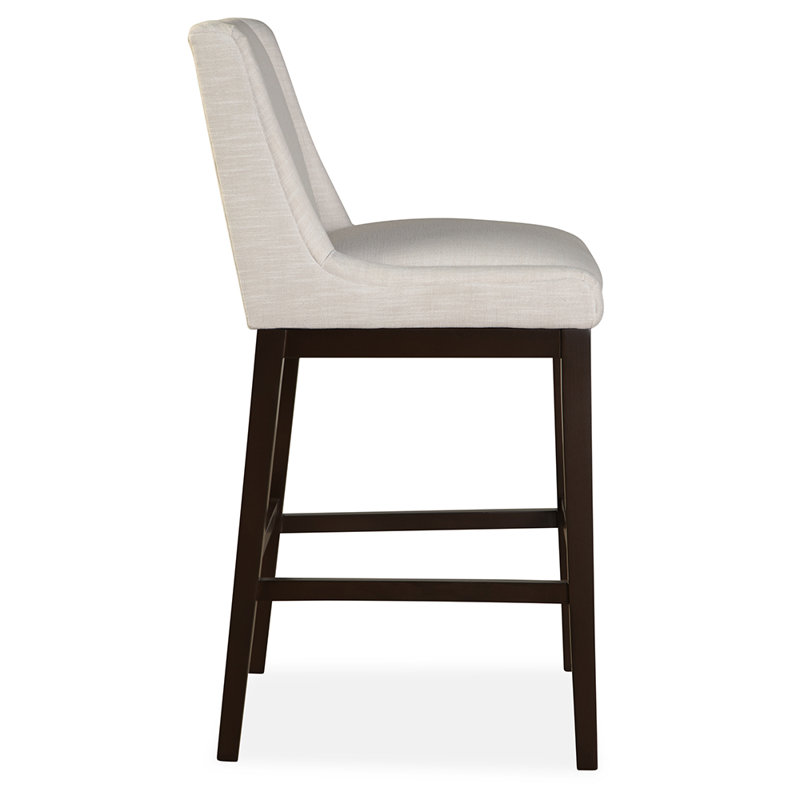 Upholstered Bar Stool with Solid Wood Frame, Bliss
