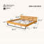 Lit plateforme, conception intemporelle et fabrication haut de gamme pour les chambres modernes.-60417219