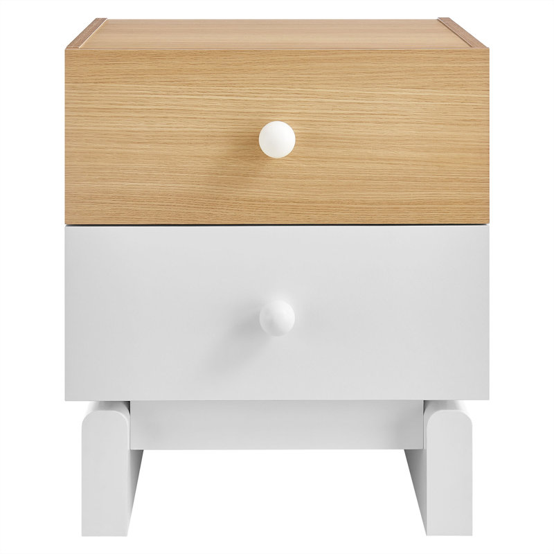 Table de chevet 2 tiroirs Nolia