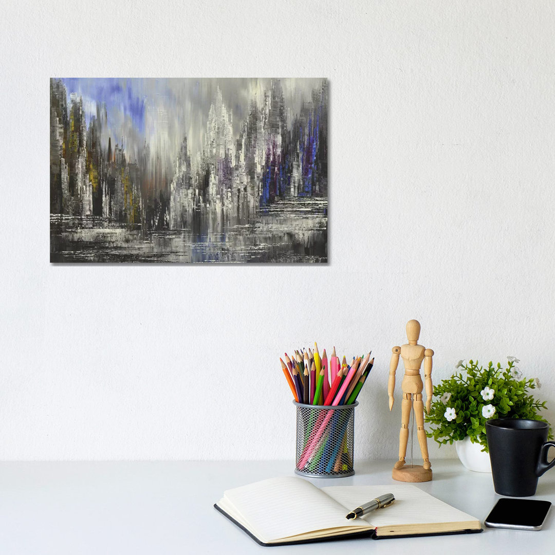 Beyond The City von Tatiana Iliina - Giclée auf Leinwand ohne Rahmen