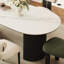 Table de salle à manger ovale moderne française-104453004