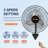VEVOR 26.4'' Oscillating Wall Mounted Fan Fan