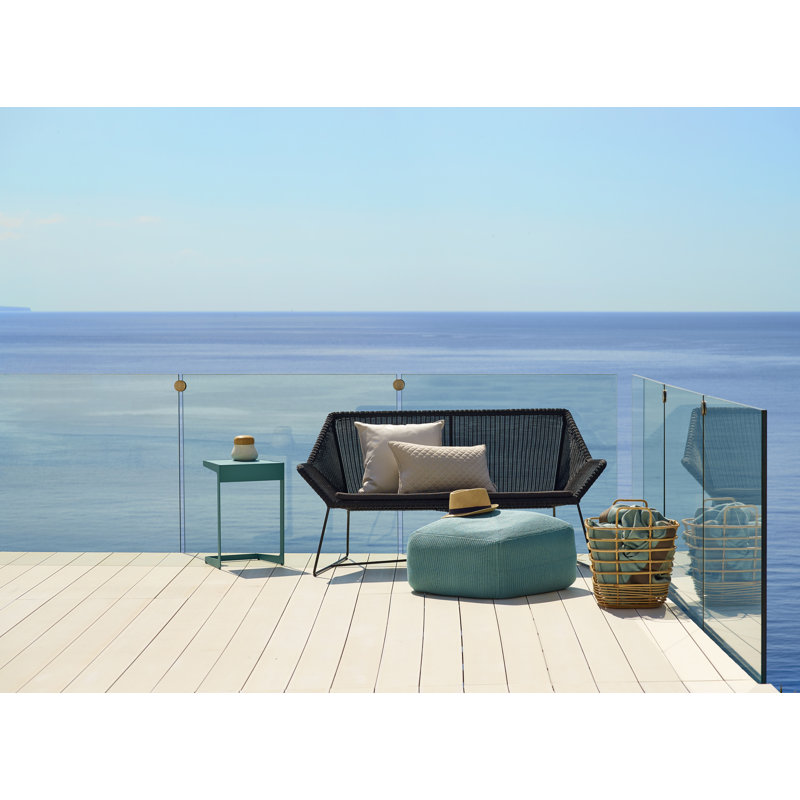 Divine Outdoor Pouf, Turquoise