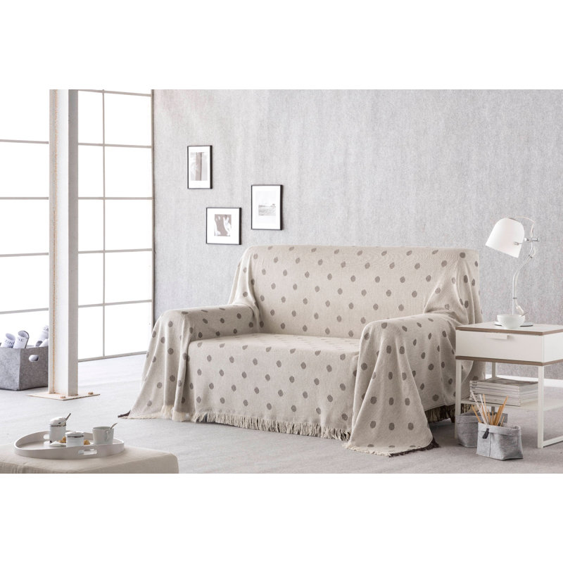 Feldman Blanket with Fringe, W230 x L270cm, Light Blue