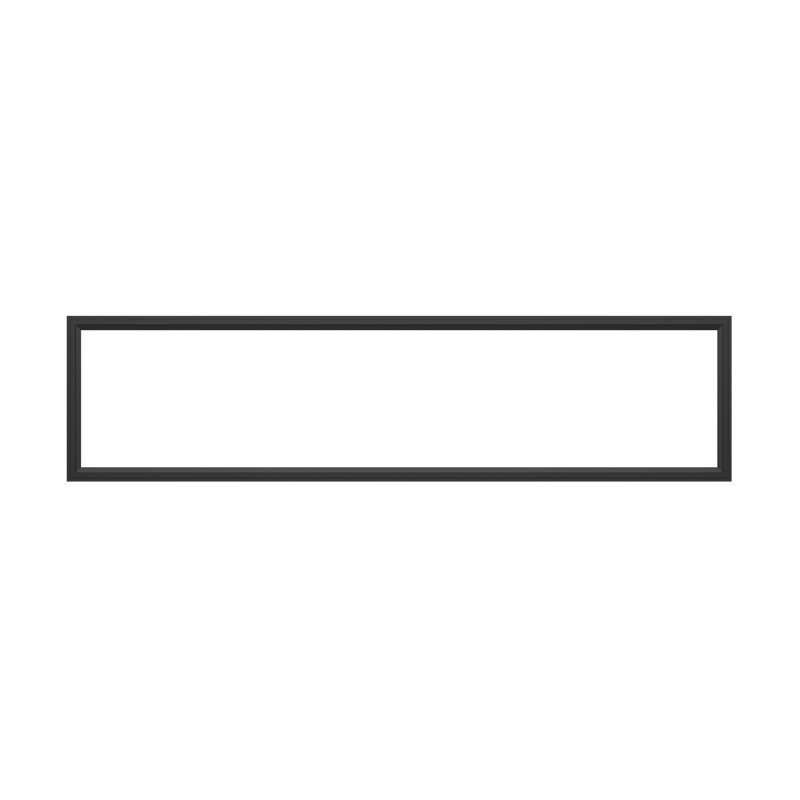Black Aluminum 48" Rectangular LED Ceiling Light