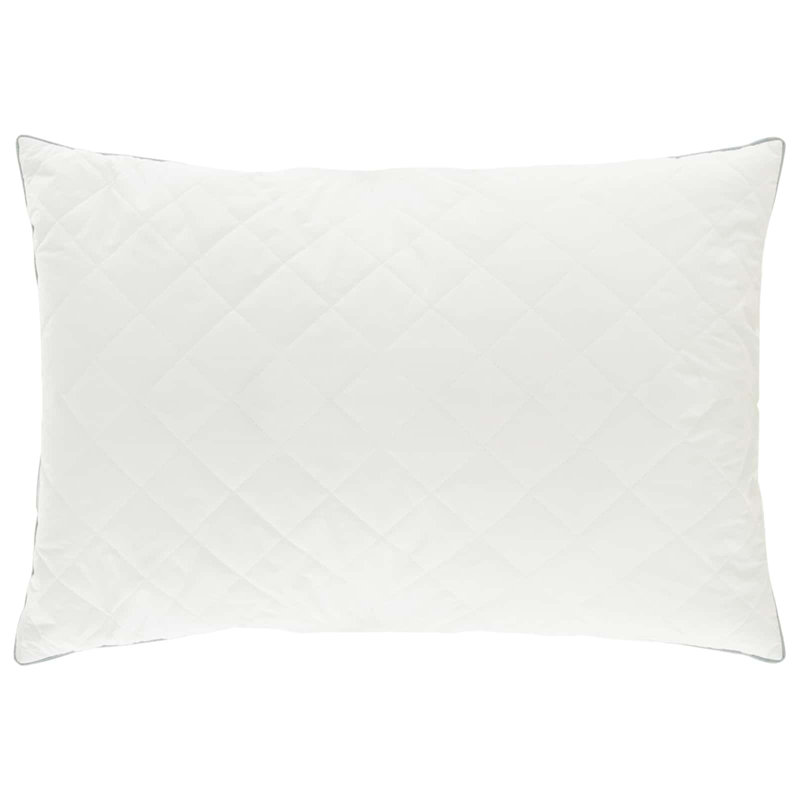  Pillow FULDA White 100% Goose Down & Feather Quilted Bedding Washable, 50 x 75cm