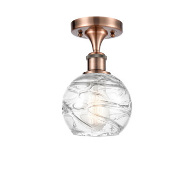 Anie Glass Semi Flush Mount