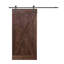 Porte de grange lambrissée peinte en bois sans trousse de quincaillerie d'installation-49248572-124549845