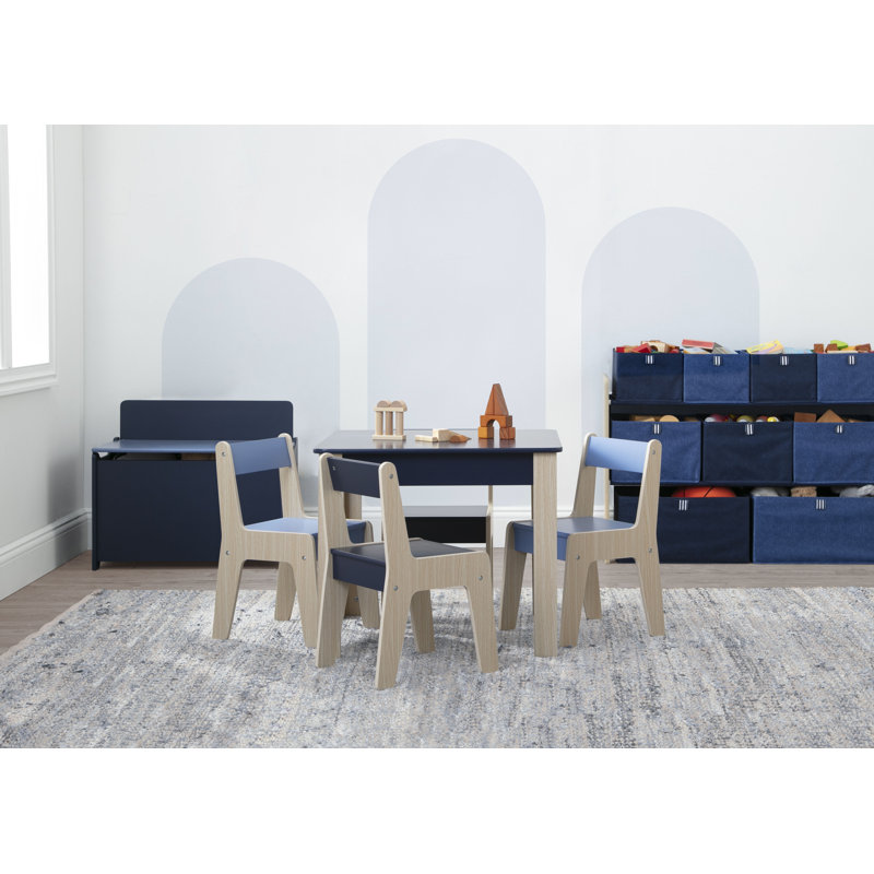 GapKids Solid + Manufactured Wood Toy Organizer, Navy 
