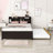 Wood Platform Bed with Trundle and Bookcase-2140958874-2140958821