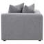 Amherst Grey Corner Chair With Accent Pillow