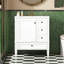 Meuble-lavabo moderne 30 po avec lavabo en céramique et 3 tiroirs