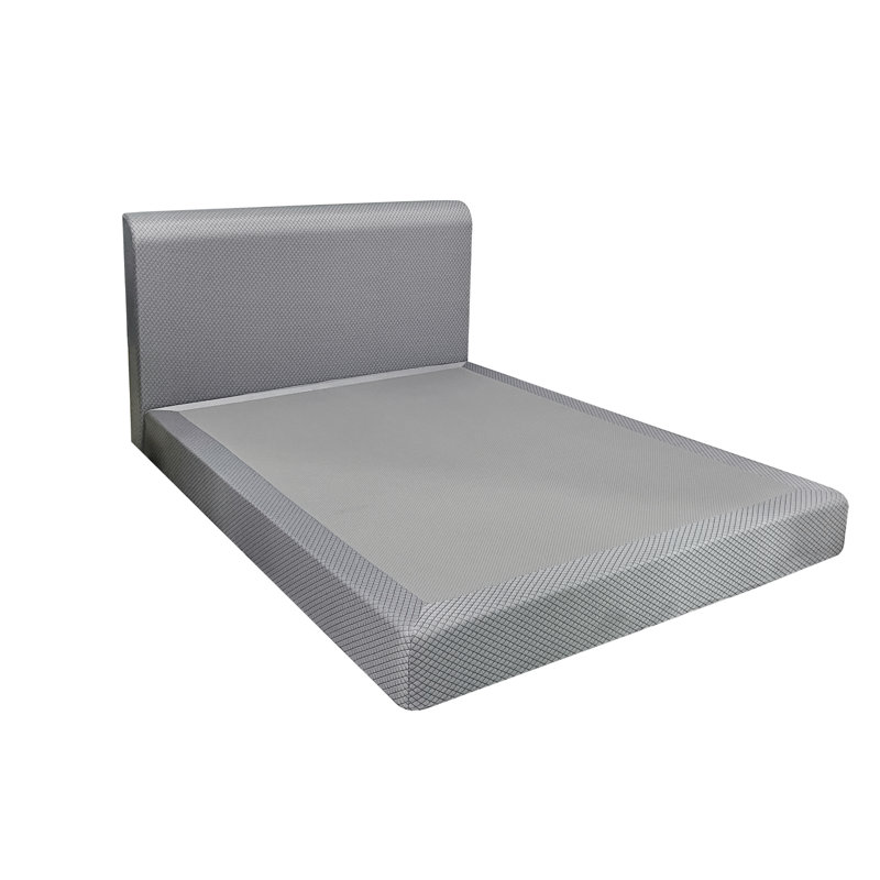 Memory Foam Platform Bed, All-foam Bed Frame with Headboard