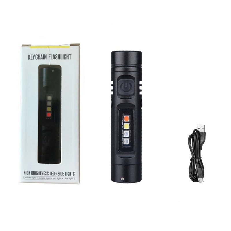 Multi-Functional Aluminum Alloy Mini Flashlight, Black