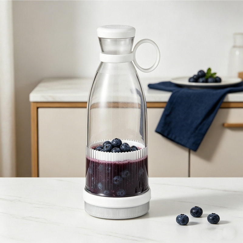 Mini-presse-fruits portatif, White