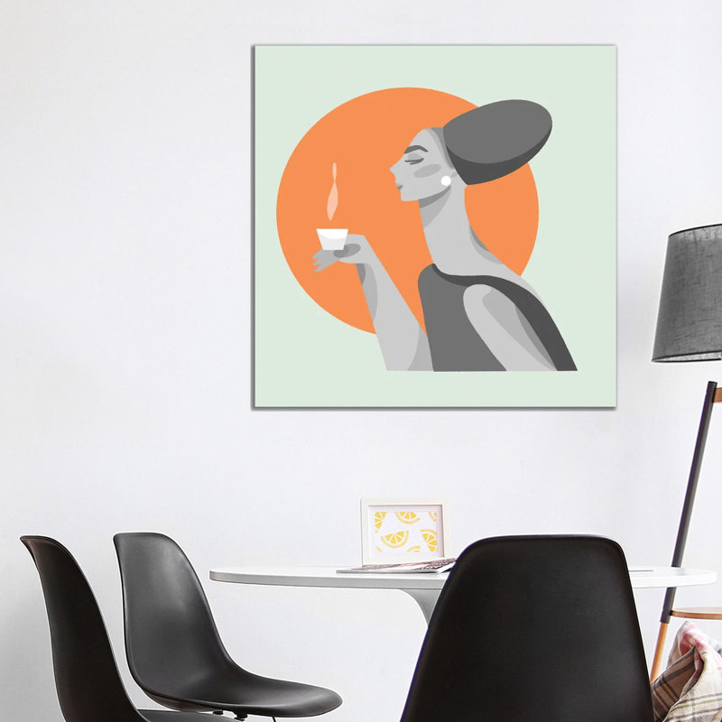 Impeccable Coffee by Olga Masevich - Gallery-Wrapped Canvas Giclée on Canvas, Canvas, 93.98 cm H x 93.98 cm W x 1.91 cm D