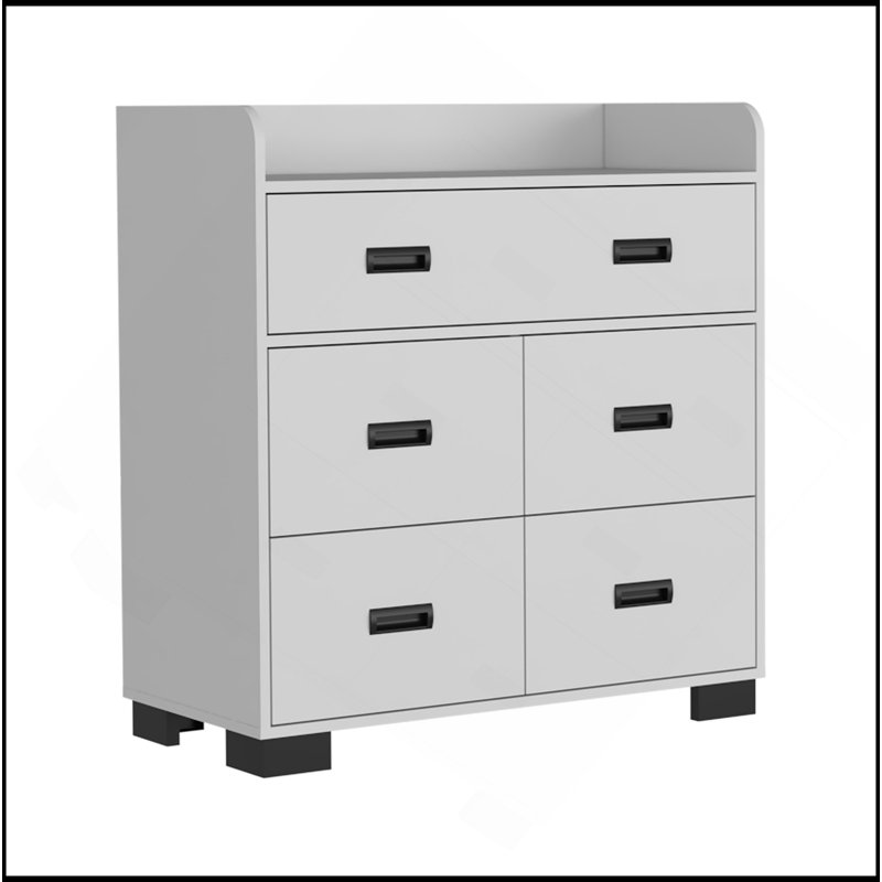 Commode Waporan, chambre à coucher, Blanc