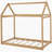 Twin Size Wooden House Bed Wood Color