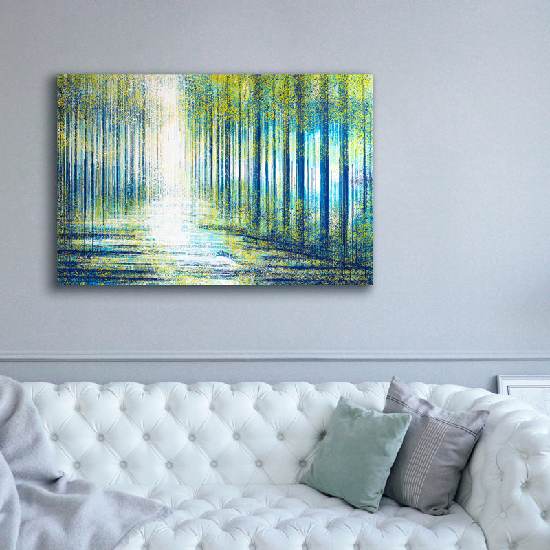Epic Graffiti 'Forest Path At Twilight' by Marc Todd, Canvas Wall Art, 60"x40"