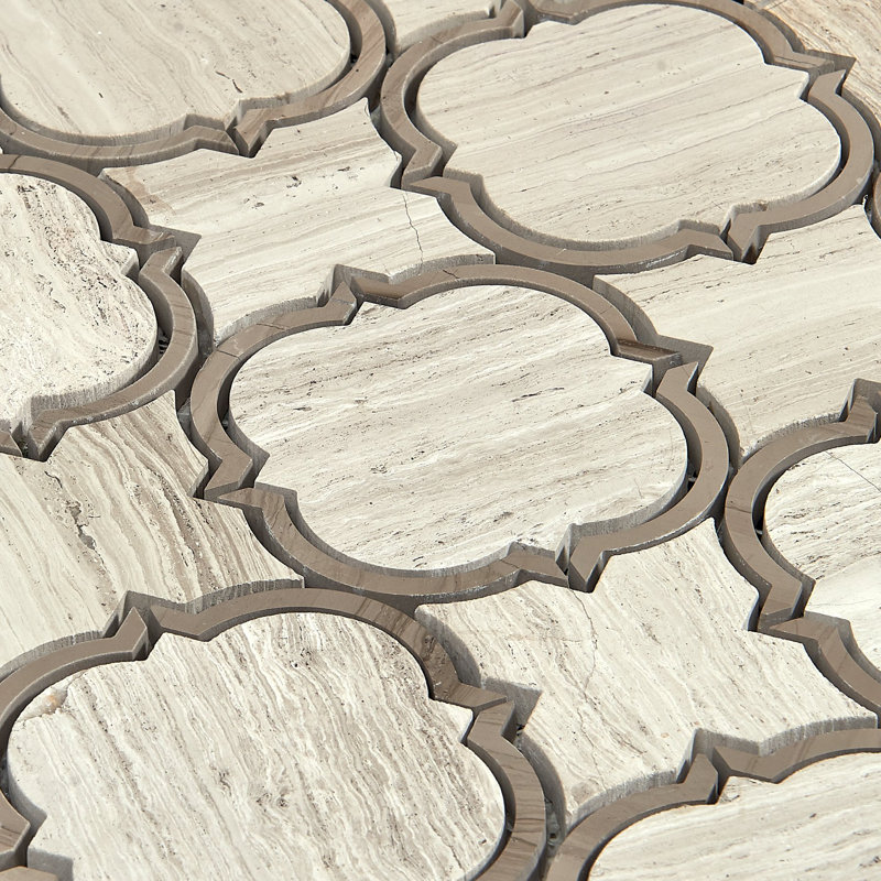Water Jet Random Sized Marble Novelty Mosaic Wall & Floor Tile