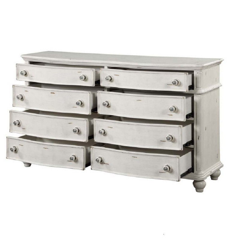 Commode double à 8 tiroirs Kishawna