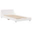 Bed Frame Without Mattress White Single Solid Wood Pine-475260670