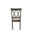 Ensemble de 2 chaises d'appoint en tissu beige et gris vieilli Claudia II
