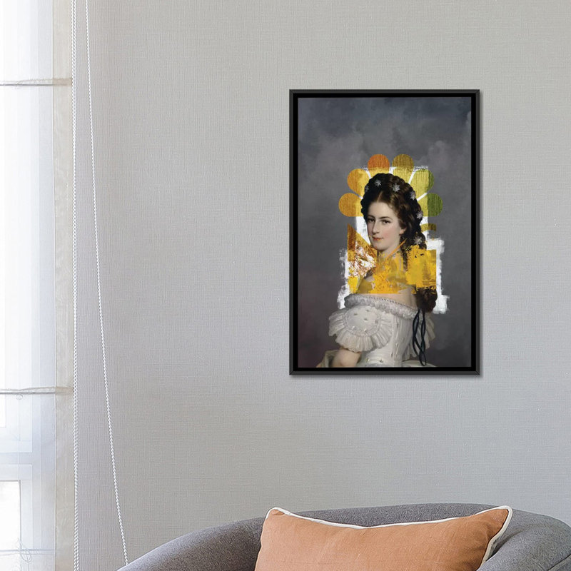 « serenity », reproduction sur toile, H 26 po x l 18 po x P 1,5 po, Toile avec cadre noir, Pas de tapis