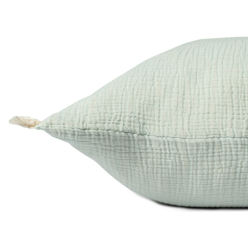 Housse de coussin Ava Karely, Turquoise, Inférieur