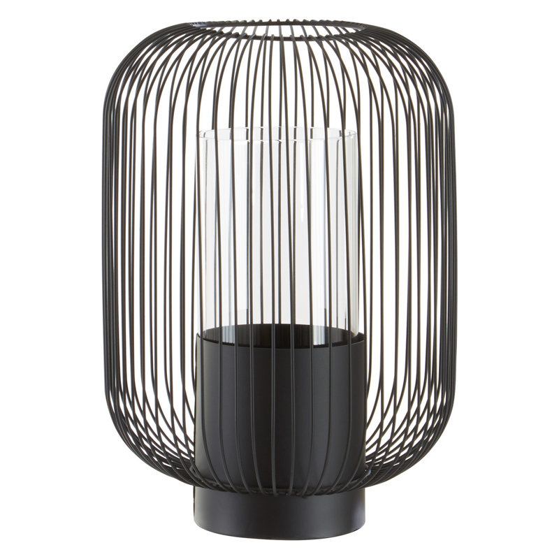 Cockrell Metal Tabletop Lantern, 36cm H x 27cm W x 27cm D