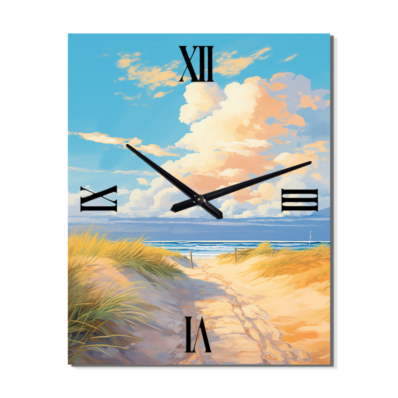 Vidette - Horloge murale plage, Moyen