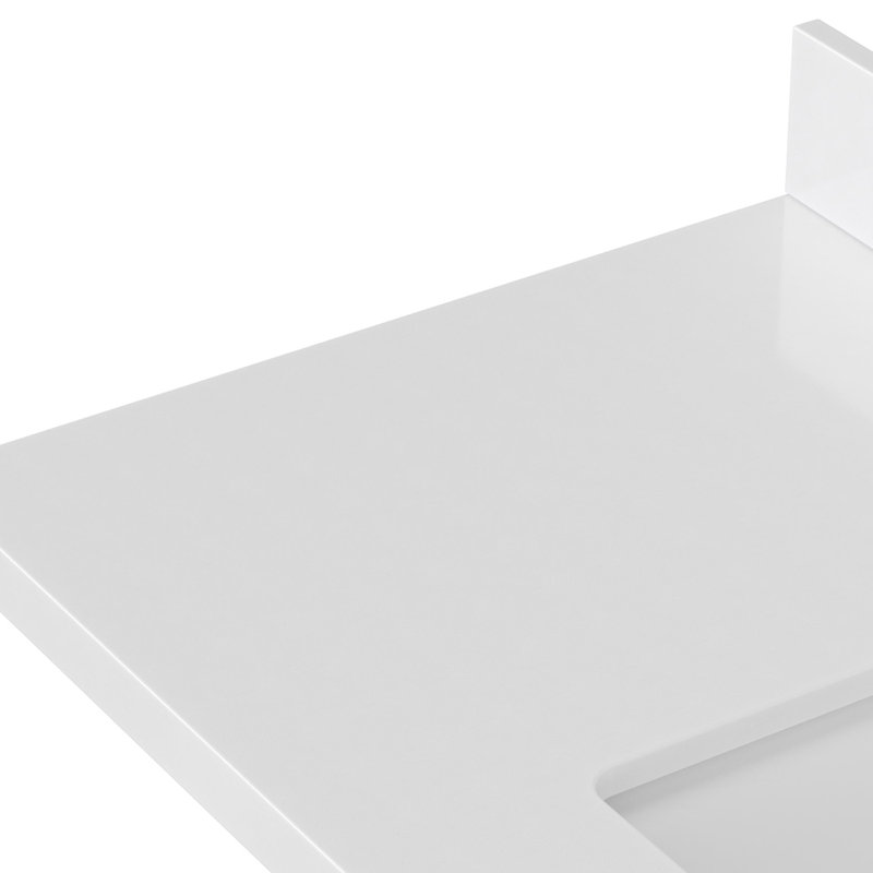 Cambridge 37'' W Single Vanity, Rectangular, Vintage Green, Pure White Quartz
