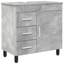 60cm Bathroom Vanity Base Only-1932986733