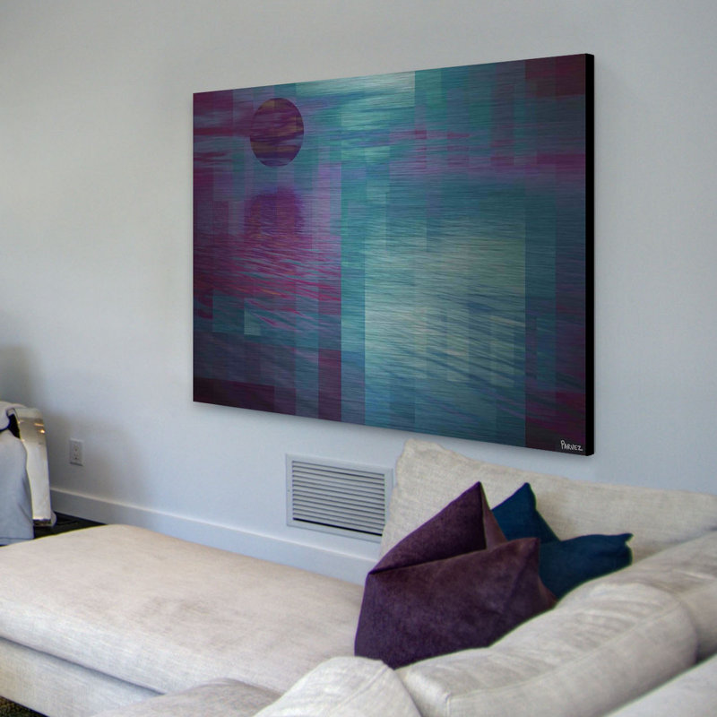 « dark moon » par parvez taj,, reproduction d’art sur aluminium brossé, H 40 po x l 60 po x P 1,5 po