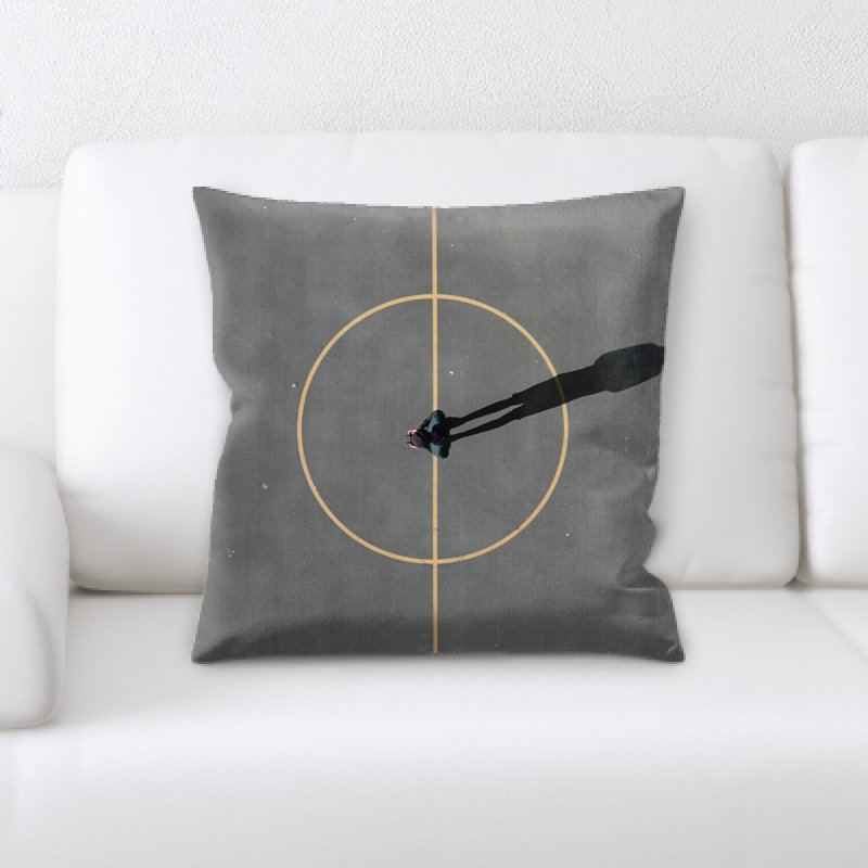 Microsuede Reversible Throw Pillow