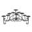 14'' H Metal Fireplace Candelabra