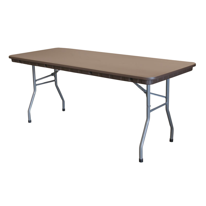 Rhino Rectangular Banquet Table, 30" H x 96" L x 30" W, Brown