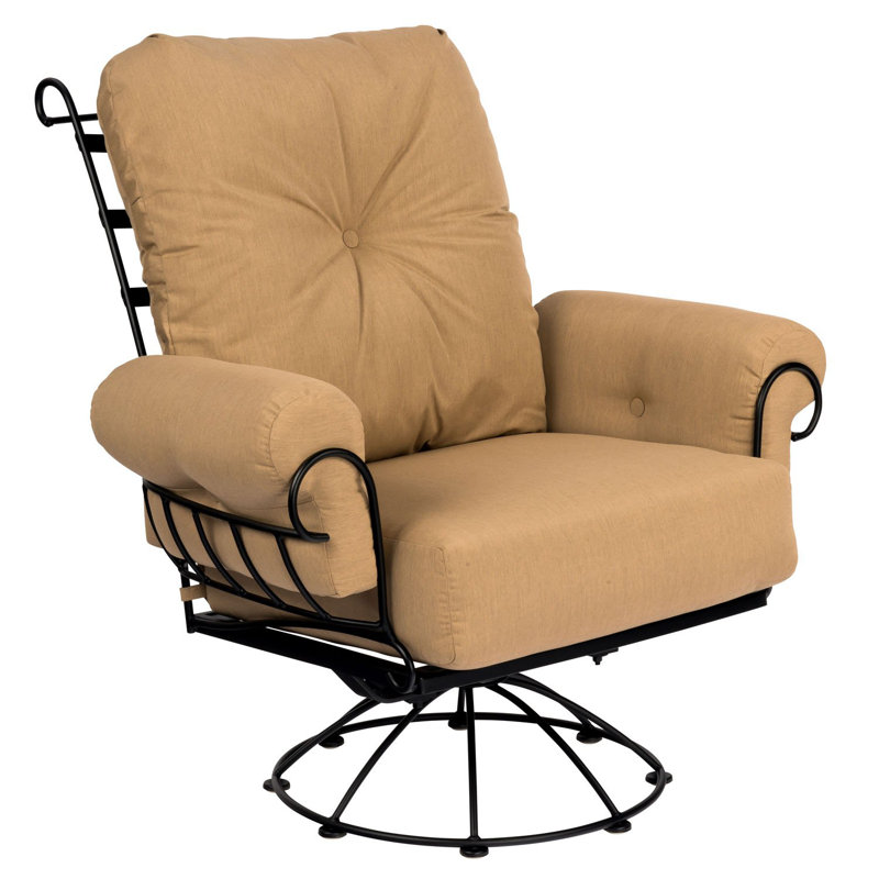 Chaise berçante pivotante, Tissu spa, Graphite